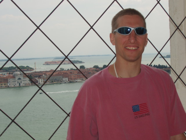 Chet atop the campanile